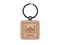 Turkey Travel Istanbul Blue Mosque Engraved Wood Square Keychain Tag Charm